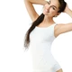 Women’s Long Sleeveless Undershirt Bamboo PureLine - White