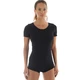 Women’s Short-Sleeved T-Shirt Brubeck Wool Comfort - Black - Black
