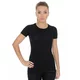 Brubeck Active Wool T-Shirt mit kurzen Ärmeln für Frauen - Plum - schwarz
