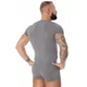 Men’s Short-Sleeved T-Shirt Brubeck Wool Comfort - Dark Grey