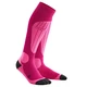 Women’s Compression Ski Socks CEP Thermo - Pink/Fluo Pink