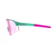 Sports Sunglasses Tripoint Lake Victoria - Transparent Neon Turquoise Brown /w Pink Multi Cat.3