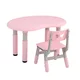 Detský stolček so stoličkou inSPORTline Kucerino - ružová