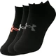 Women’s No-Show Socks Under Armour Essential – 6-Pack - Pink Quartz - Black