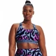 Sports Bra Under Armour Crossback Mid Print - Mineral Blue