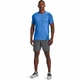 Men’s T-Shirt Under Armour HG Armour Fitted SS - Brilliant Blue Light Heather