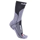 Multifunkční ponožky inSPORTline COOLMAX & ionty stříbra - bílá - černá