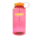 Outdoorová fľaša NALGENE Wide Mouth Sustain 1l - Trout Green 32 NM - Flamingo Pink