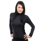 Women's Thermal Sweatshirt Brubeck MERINO - long zipper - S