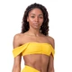 Női bikini felső Nebbia Miami Retro Top 553 - Sötétzöld - sárga