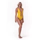 Women’s One-Piece Swimsuit Nebbia High Energy Monokini 560 - Black - Yellow