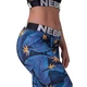Női leggings Nebbia Mid Waist Ocean Power 566 - Oceán Kék