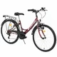 Juniorský bicykel DHS Cityline 2414 14" - tmavo červená