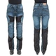 Dámské moto jeansy W-TEC Bolftyna - 2.jakost - modro-černá