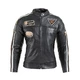 Women's Leather Motorcycle Jacket W-TEC Sheawen Lady - Black - Black