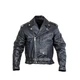 Leather Motorcycle Jacket Sodager Live To Ride - Black
