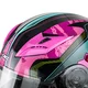 Výklopná moto přilba W-TEC YM-925 Magenta - L (59-60)