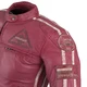 Dámská kožená moto bunda W-TEC Sheawen Lady Pink - 2.jakost