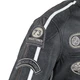 Pánska kožená moto bunda W-TEC Dark Vintage - tmavo šedá