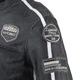 Męska skórzana kurtka motocyklowa W-TEC Dark Vintage - Ciemny szary