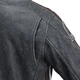 Men’s Leather Motorcycle Jacket W-TEC Dark Vintage - Dark Grey