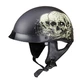 Motorcycle Helmet W-TEC Black Heart Rednut - Skulls/Matt Black - Skulls/Matt Black