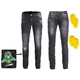 Men’s Motorcycle Jeans W-TEC Komaford - Dark Grey - Dark Grey