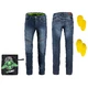 Pánske moto jeansy W-TEC Oliver - modrá - modrá