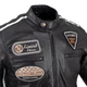 W-TEC Black Cracker Herren Leder Motoradjacke - schwarz