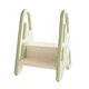 Drabinka dziecięca 2w1 stołek ze stopniem inSPORTline Goralcino - Biały - Zielony