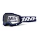 Motocross Goggles 100% Accuri 2 - Mifflin Dark Blue, Clear Plexi