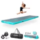 Inflatable Exercise Mat inSPORTline Airstunt 400 x 100 x 10 cm turquoise-dark gray