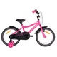 Rower dziecięcy ALPINA Starter 16" - Niebiesko-pomarańczowy - Różowy
