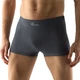 Short Leg Boxer Shorts Bamboo Soft - Liquorice - Dark Grey