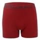 Men’s Boxer Trunks Brubeck Cotton Comfort - Black - Dark Red