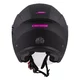 Cassida Jet Tech Schwarz Matt/Pink Logo 2023 Motorradhelm