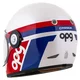 Motorcycle Helmet Cassida Fibre OPG White/Blue/Red