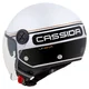 Motorcycle Helmet Cassida Handy Plus Linear Pearl White/Black/Gold
