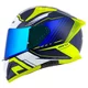 Motorcycle Helmet Cassida Aero Drome Blue/Fluo Yellow/Light Blue/White