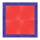Puzzle Floor Mat inSPORTline Simple Red