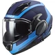 Flip-Up Motorcycle Helmet LS2 FF900 Valiant II Orbit P/J - Jeans - Matt Blue