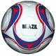 Piłka do piłki nożnej SPARTAN Brasil Cordlay vel. 5 - niebiesko-biało-czerwony - niebiesko-biało-czerwony