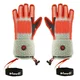 Heated Faux Shearling Gloves Glovii GS3 - Beige-Black - Beige-Black
