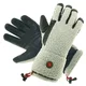 Heated Faux Shearling Gloves Glovii GS3 - Beige-Black