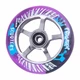 Spare wheel for scooter FOX PRO Raw 03 100 mm - Violet-Silver with Graphics