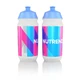 Nutrend Tacx Bidon 2019 500 ml Sportflasche - weiß mit hellblauem druck - weiß mit blauem Druck
