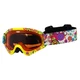 Kids ski goggles WORKER Sterling with graphics - Z12-YEL-yelow graf.