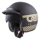 Motorcycle Helmet Cassida Oxygen Rondo - Black Matte/Gold - Black Matte/Gold