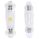 Pennyboard Maronad Retro Transparent W/ Light Up Wheels - White