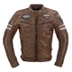 Men’s Leather Jacket W-TEC Milano - Brown - Brown